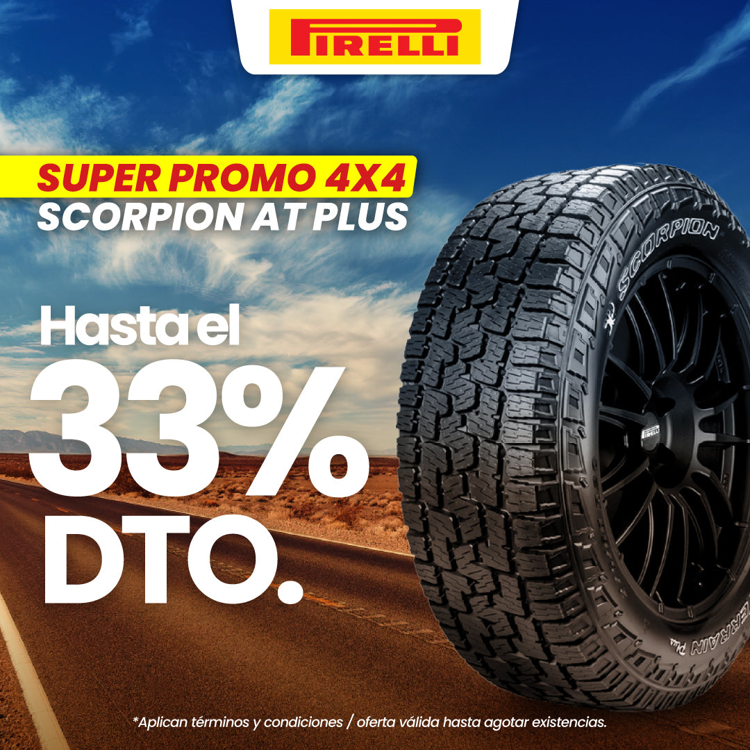 Banner oferta Super promo 4x4 Scorpion AT Plus