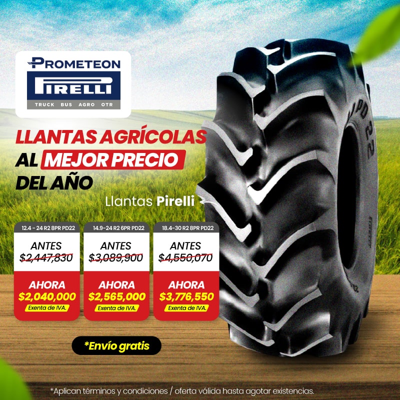Llantas agrícolas al mejor precio del año