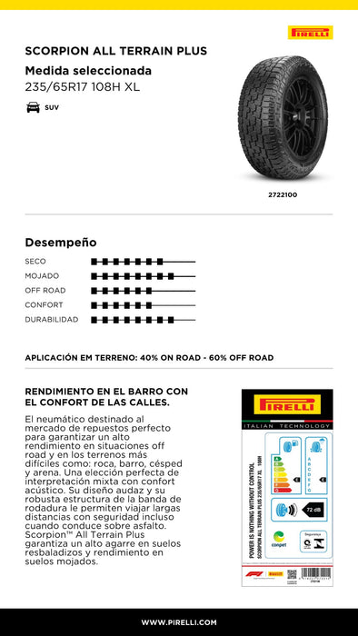 Llanta 235/65R17 108H XL S-A/T+