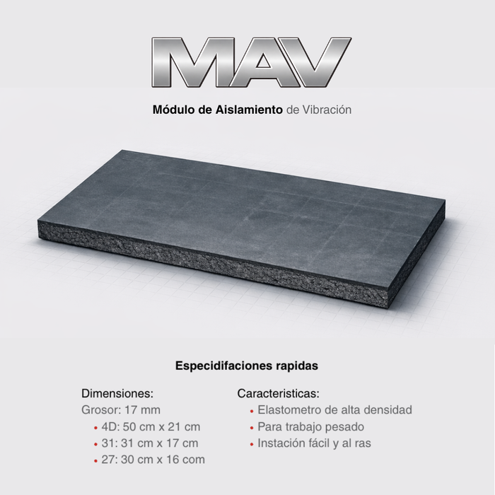 MAV – Módulo de Aislamiento de Vibración