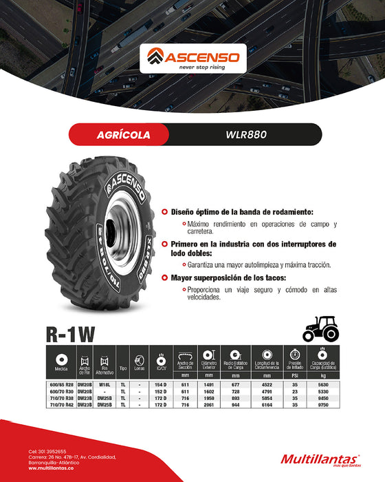 Llanta 710/70R38 172/178D XLR880 Tl Ascenso