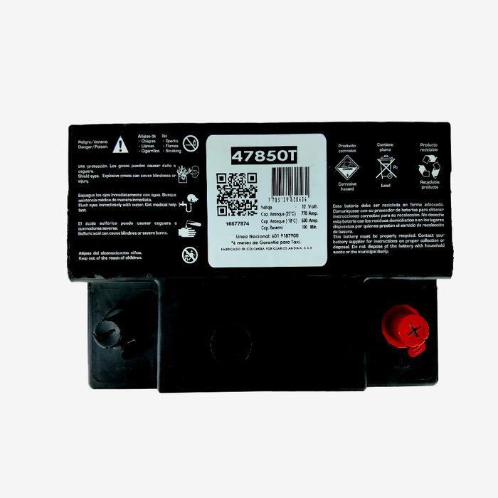 foto Batería Tudor 42IST850T (+) D