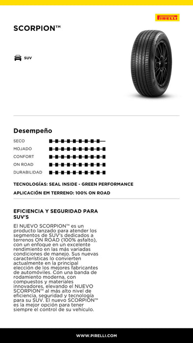 Llanta 205/55R17 91V S-I SCORPN