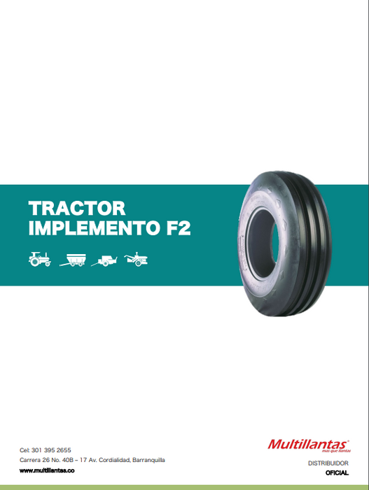 Llanta 10.00-16 F2 DYNA RIB 10PR GOODYEAR TT