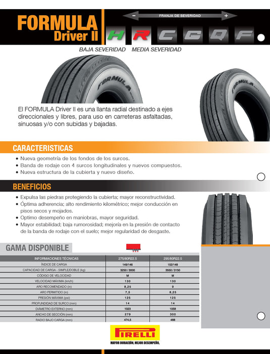 Llanta 215/75R17.5TL 126/124L F.DRII