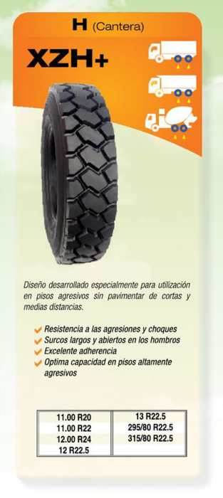 Servicio de Reencauche 295/80R22.5 XZH